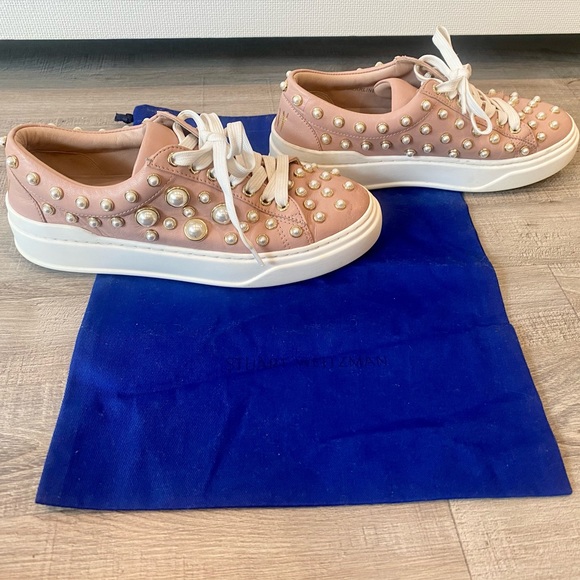 Stuart Weitzman Pearline Sneakers, Size 5.5 - Picture 2 of 8